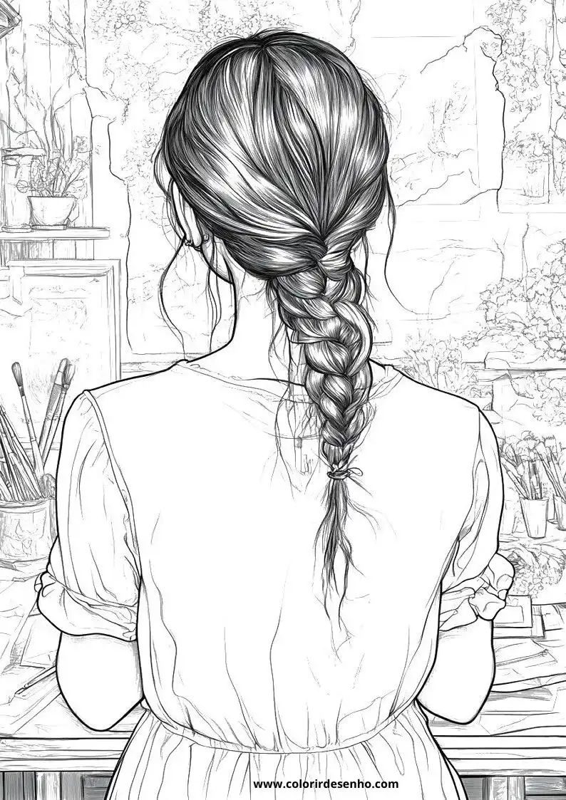 Woman Coloring Pages For Kids And Adults 1