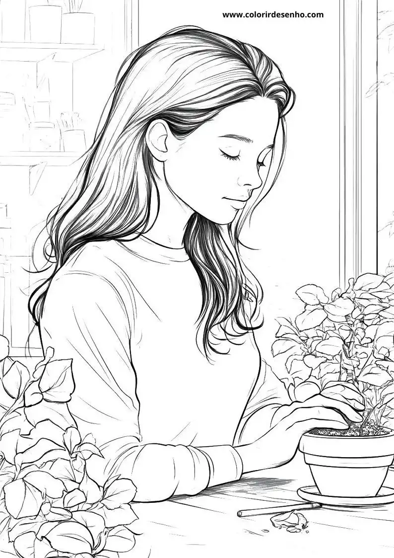 Woman Coloring Pages For Kids And Adults 3