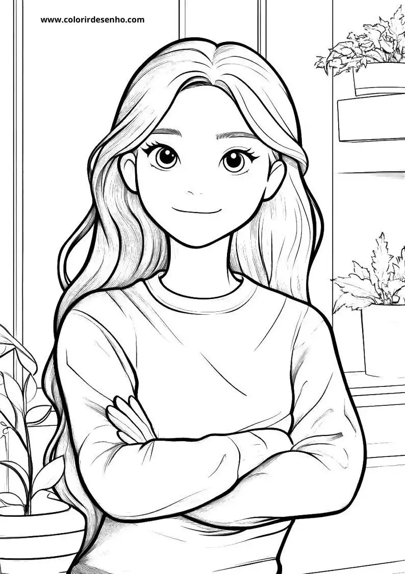 Woman Coloring Pages For Kids And Adults 4