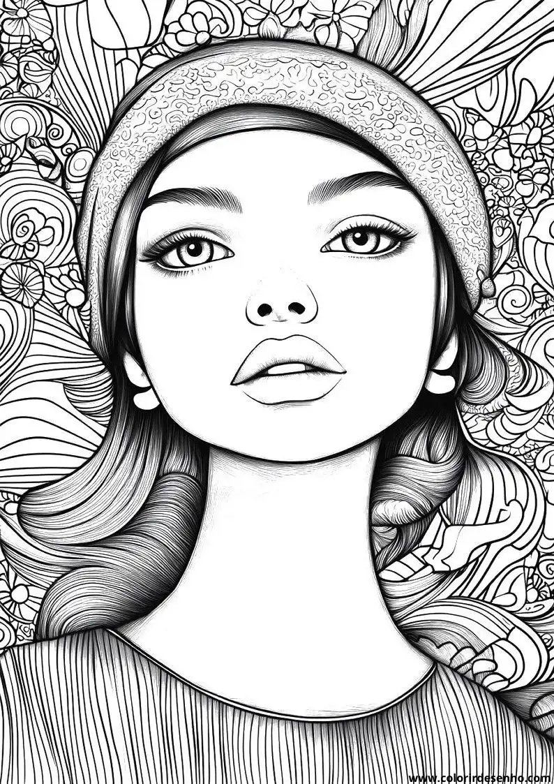 Woman Coloring Pages For Kids And Adults 5