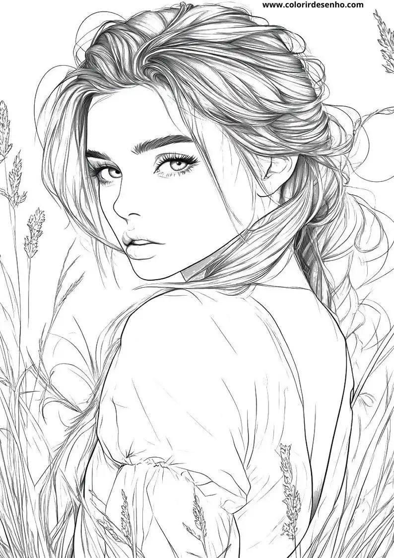 Woman Coloring Pages For Kids And Adults 6