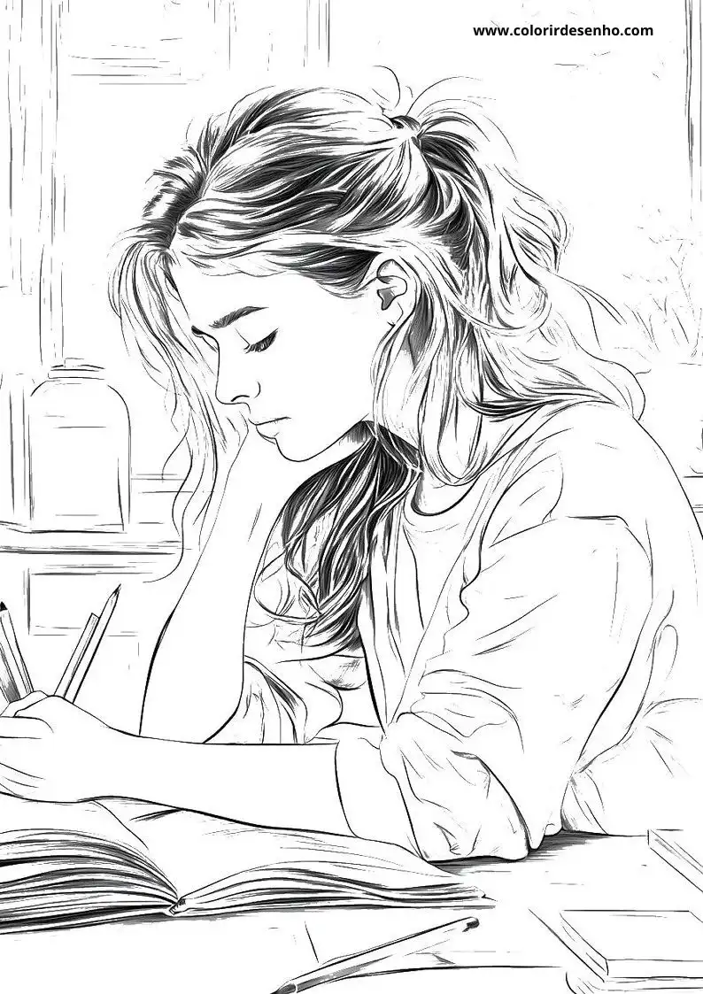Woman Coloring Pages For Kids And Adults 8
