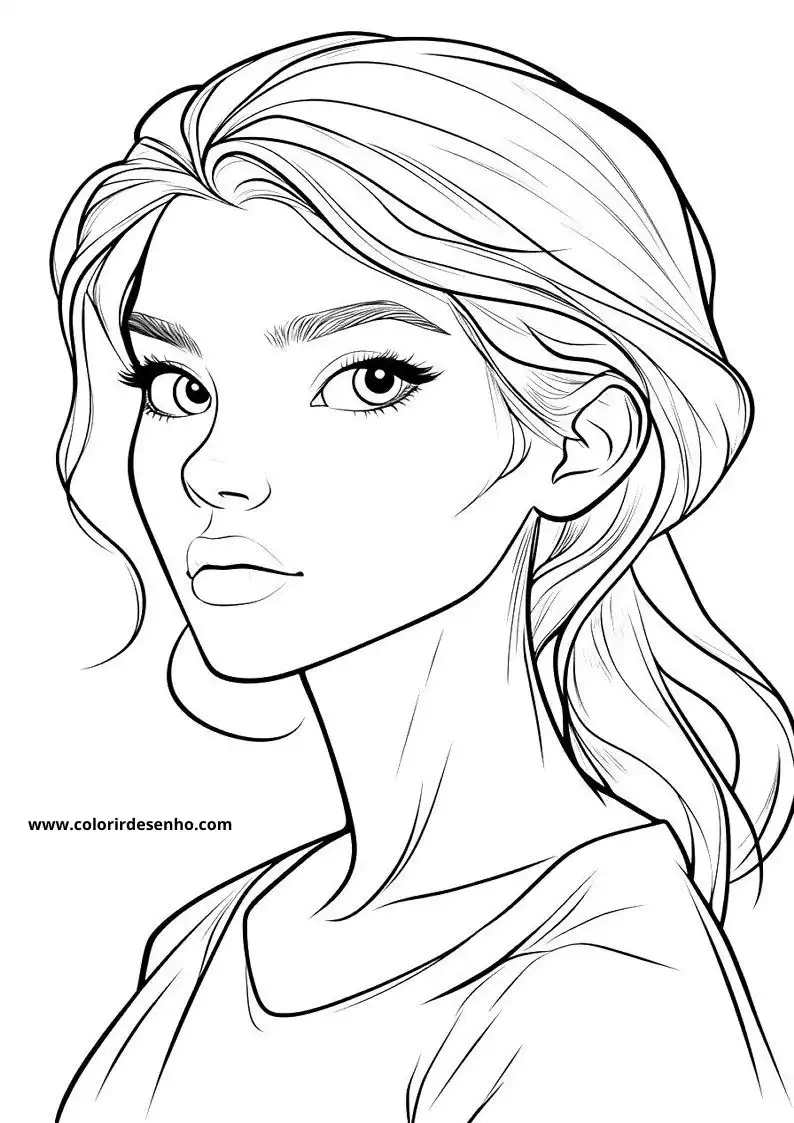 Woman Free Printable Coloring Pages 2