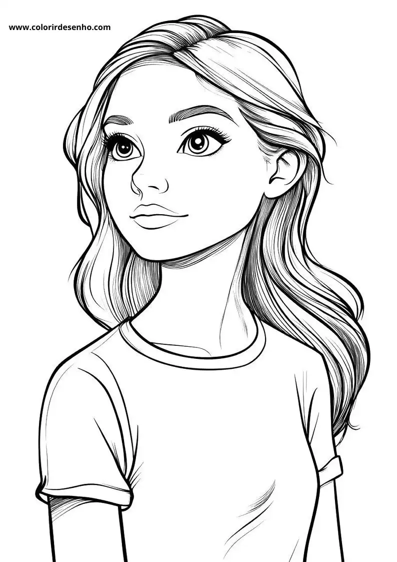 Woman Free Printable Coloring Pages 6