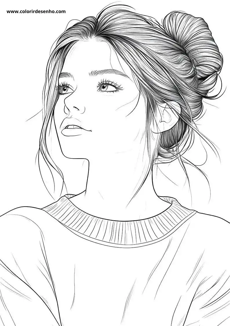Woman Free Printable Coloring Pages 7