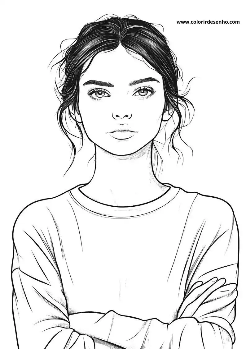 Woman Free Printable Coloring Pages 8