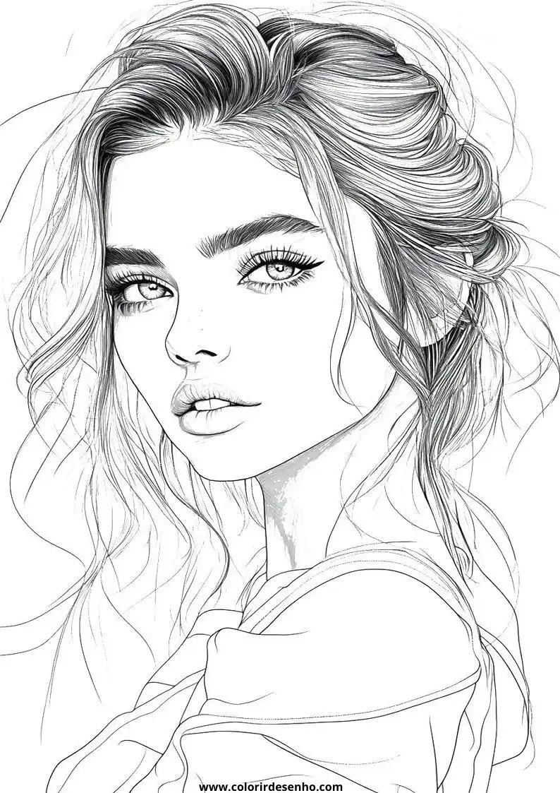 Woman Free Printable Coloring Pages 9