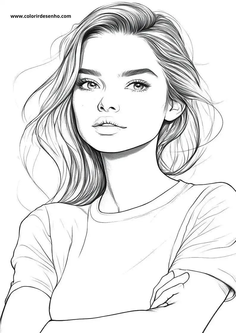 Woman Picture Coloring Pages 1