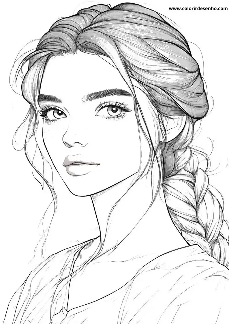 Woman Picture Coloring Pages 2