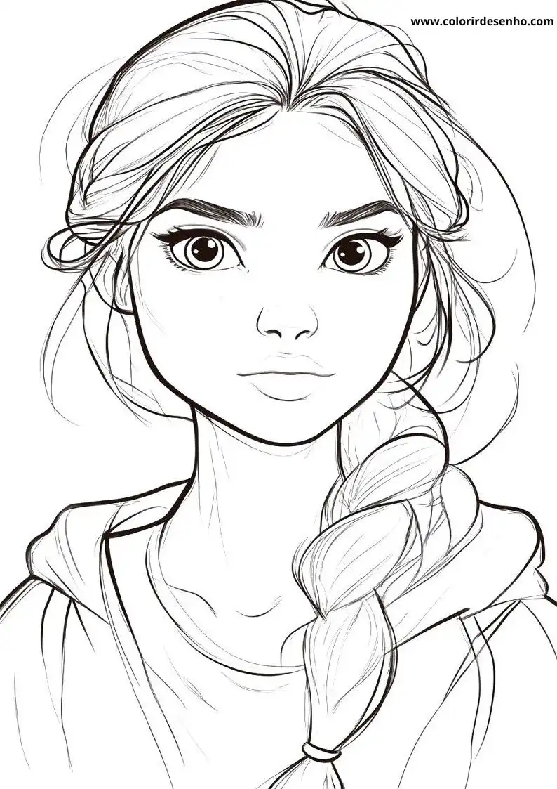 Woman Picture Coloring Pages 3