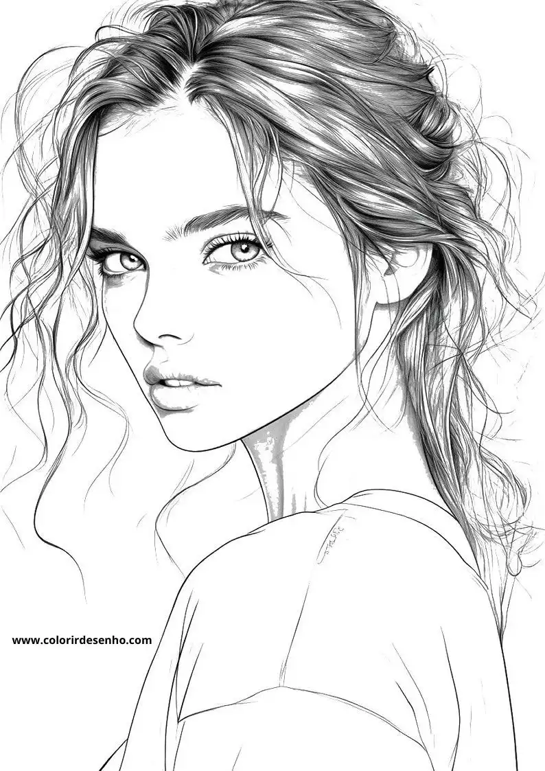 Woman Picture Coloring Pages 6