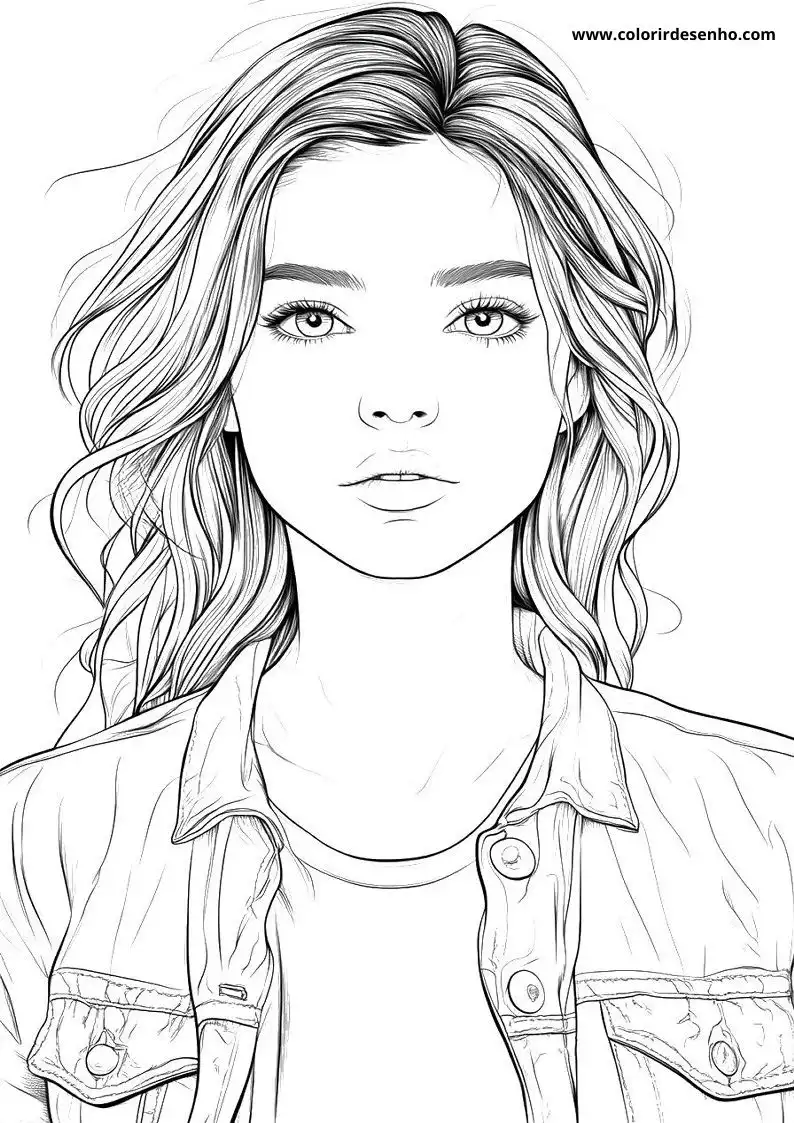 Woman Picture Coloring Pages 7