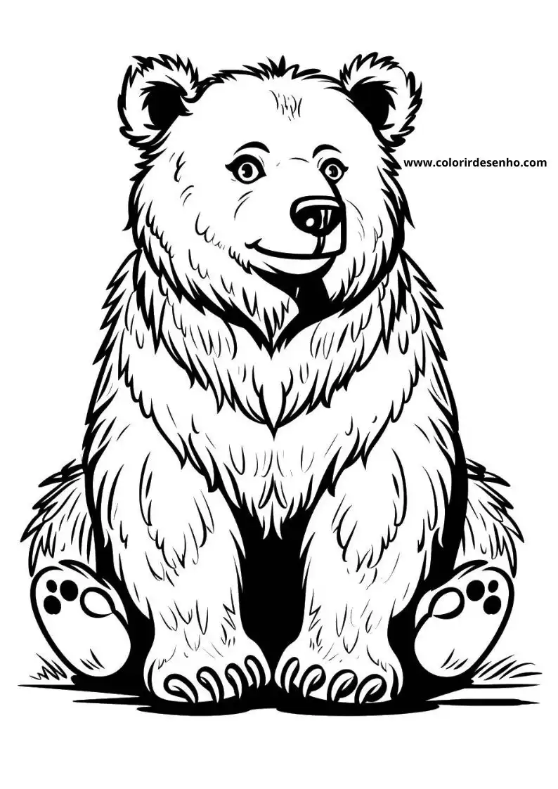 bear sitting upright smiling wearing a scarf around neck setting appears to be outdoors