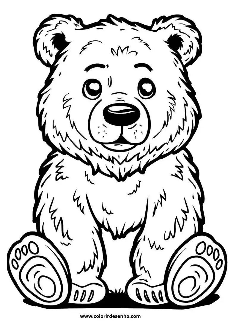 bear sitting upright wearing shoes smiling face