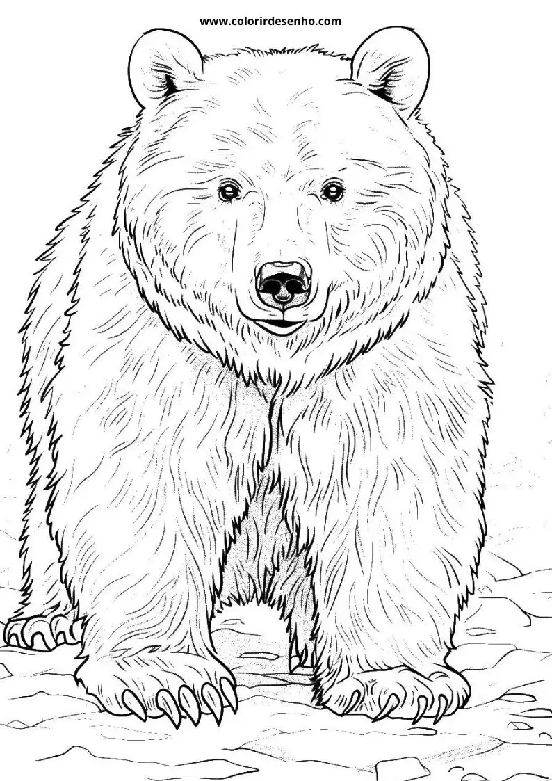 bear standing on all fours in a rocky terrain