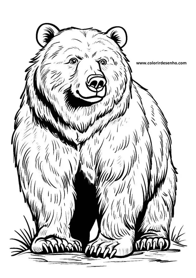bear standing on hind legs in grassy area