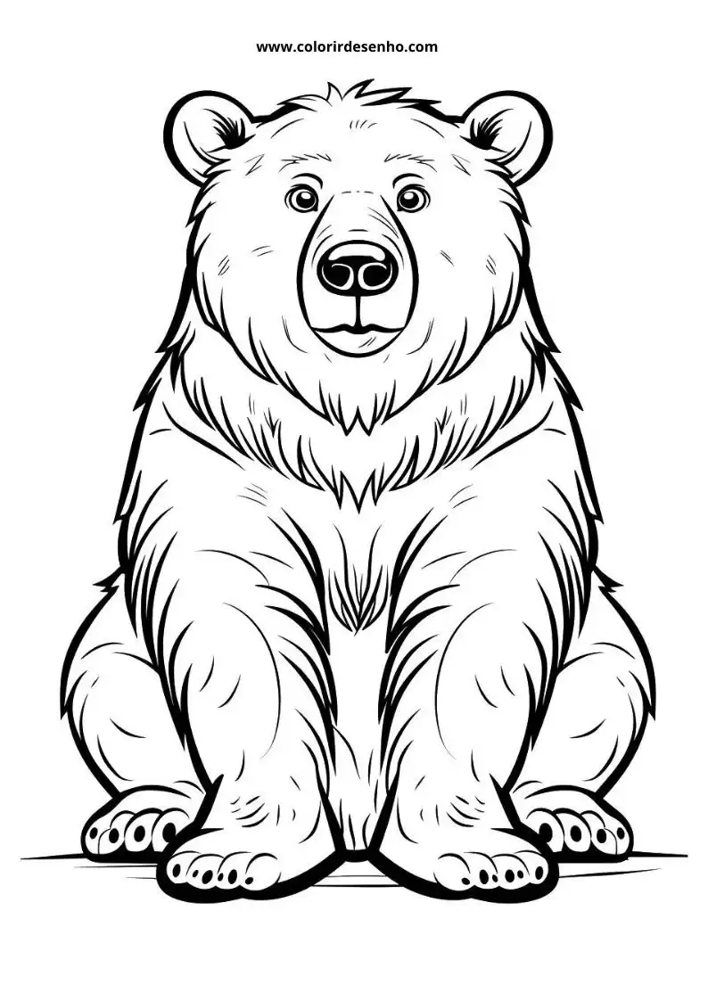 bear standing upright with large paws round eyes and a friendly expression against plain