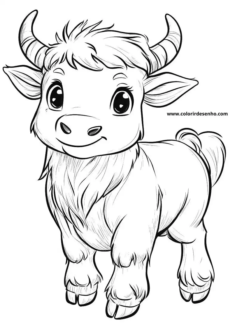 bull cute baby cow standing in frame