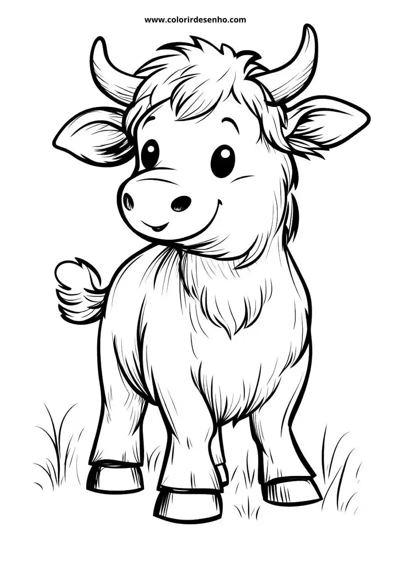 bull cute baby cow standing in grass wearing tiny clothes and smiling