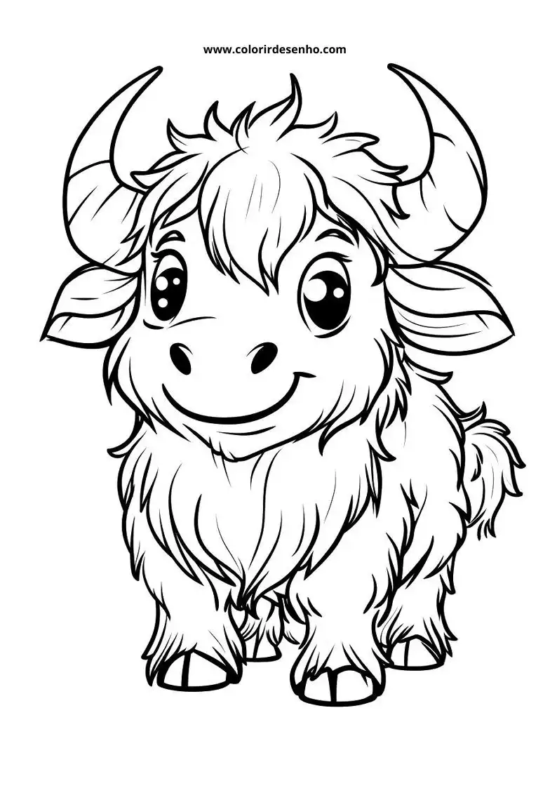 bull smiling and standing upright in a simple setting