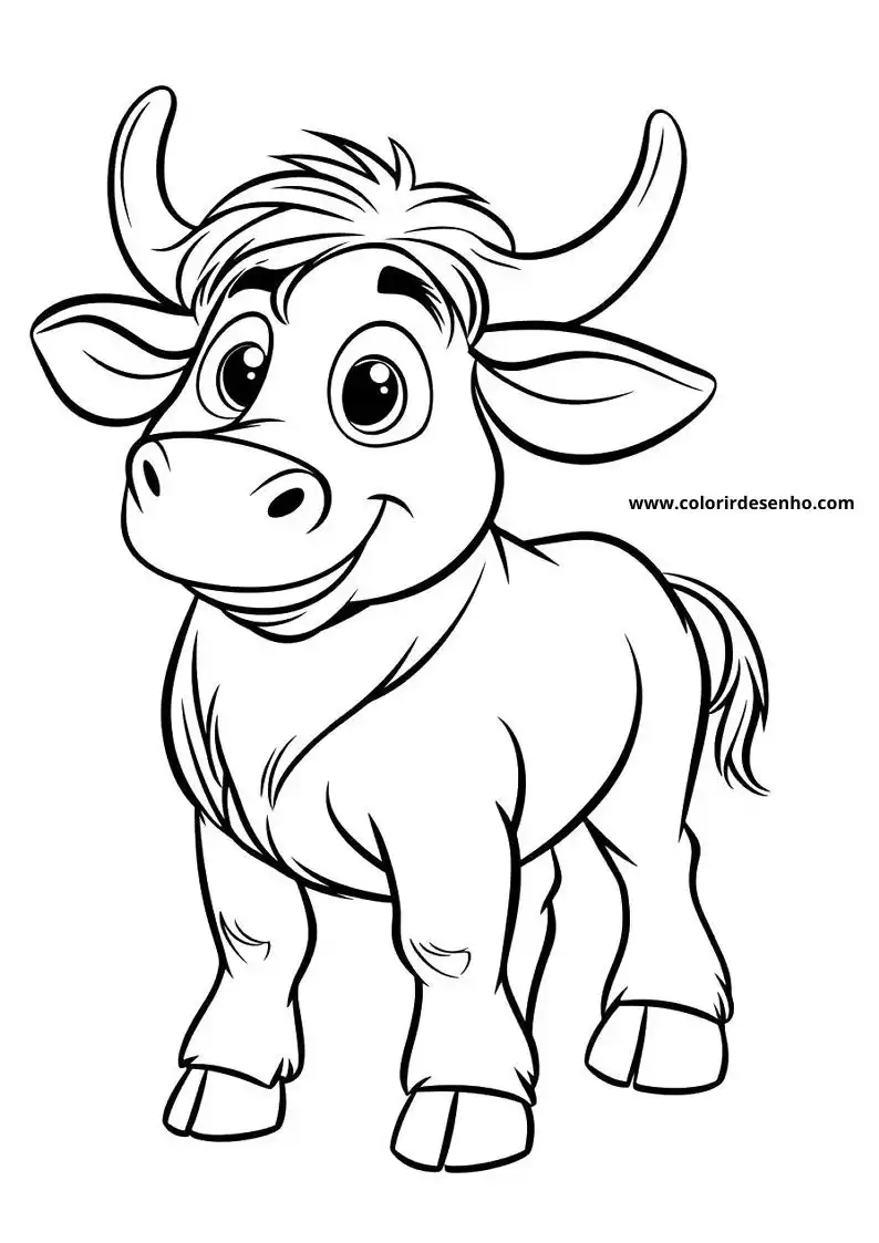 bull standing confidently with large ears and expressive eyes no background visible