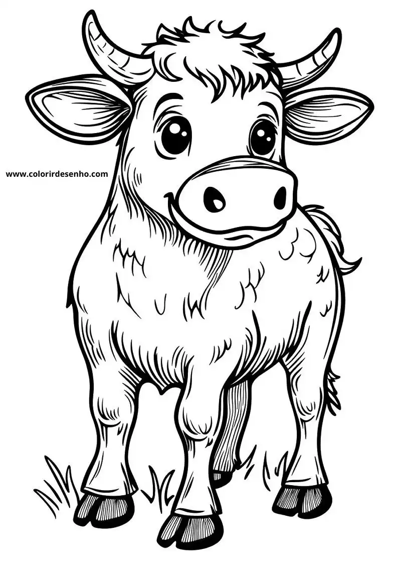 bull standing in grass