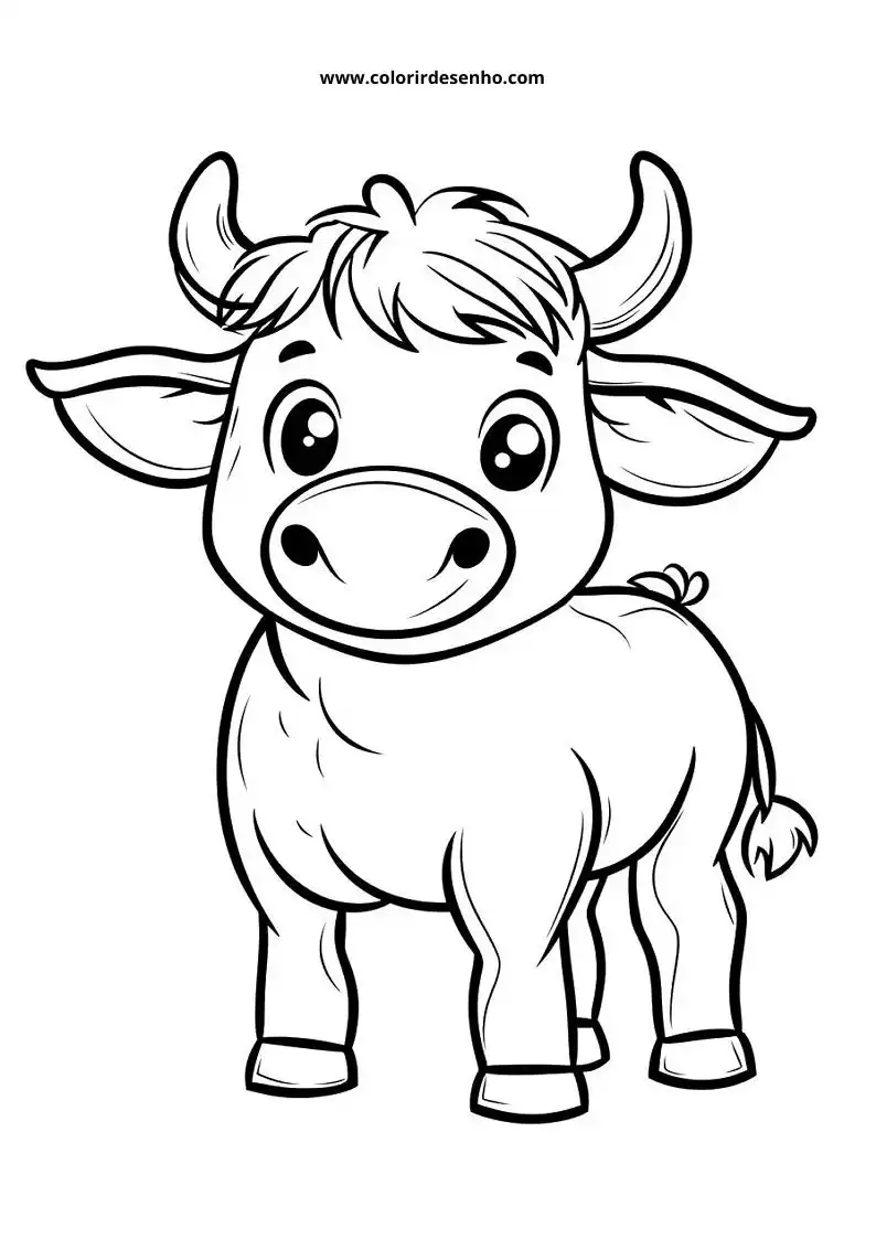 bull standing upright smiling wearing a bow on its tail