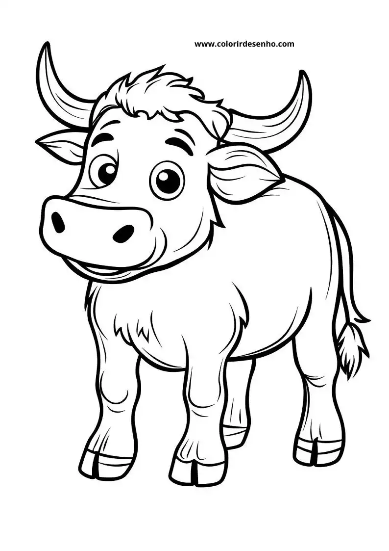 bull standing upright smiling wearing a halter in a grassy field