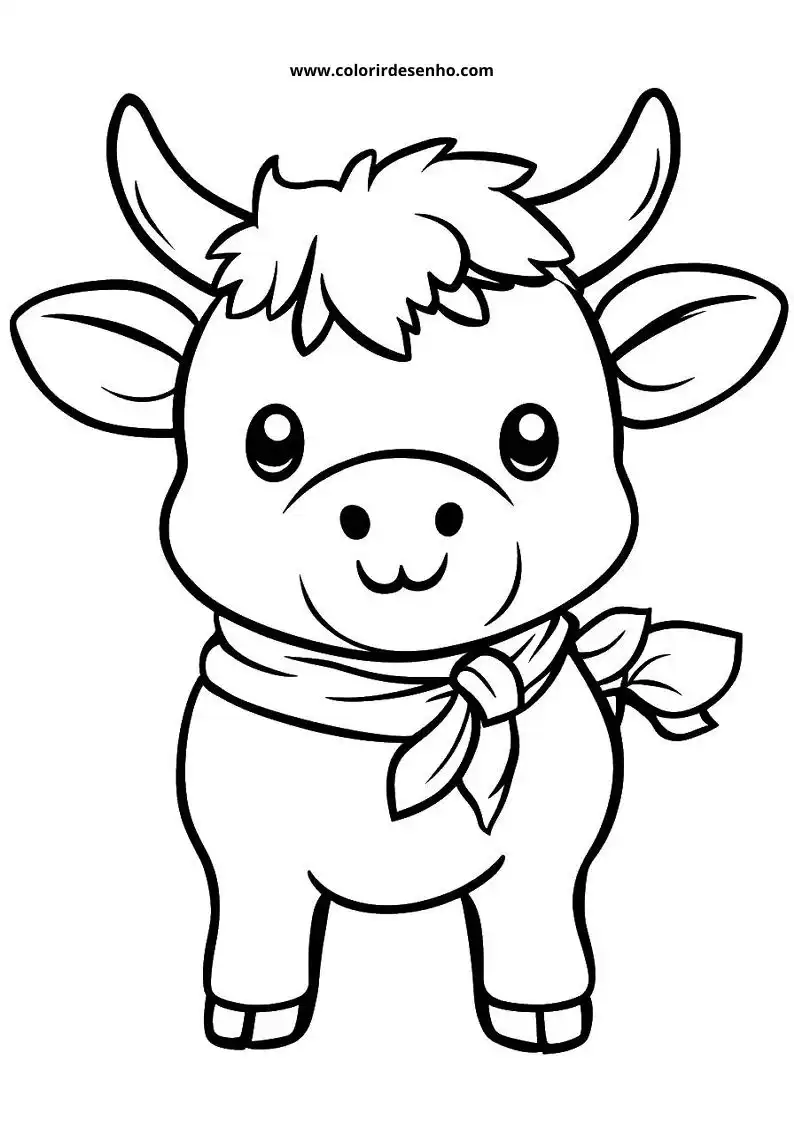 bull wearing a scarf and standing up
