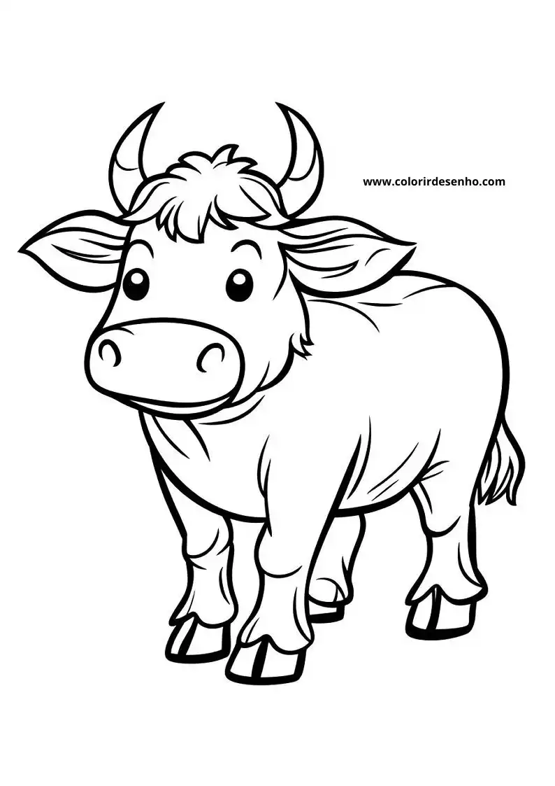 bulldrawing cute cartoon animal for kids