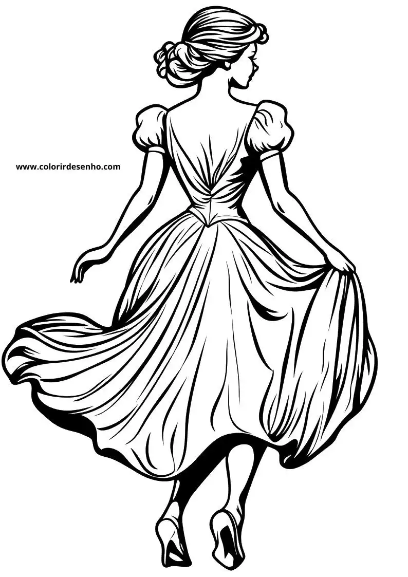 cinderella dancing in a long gown