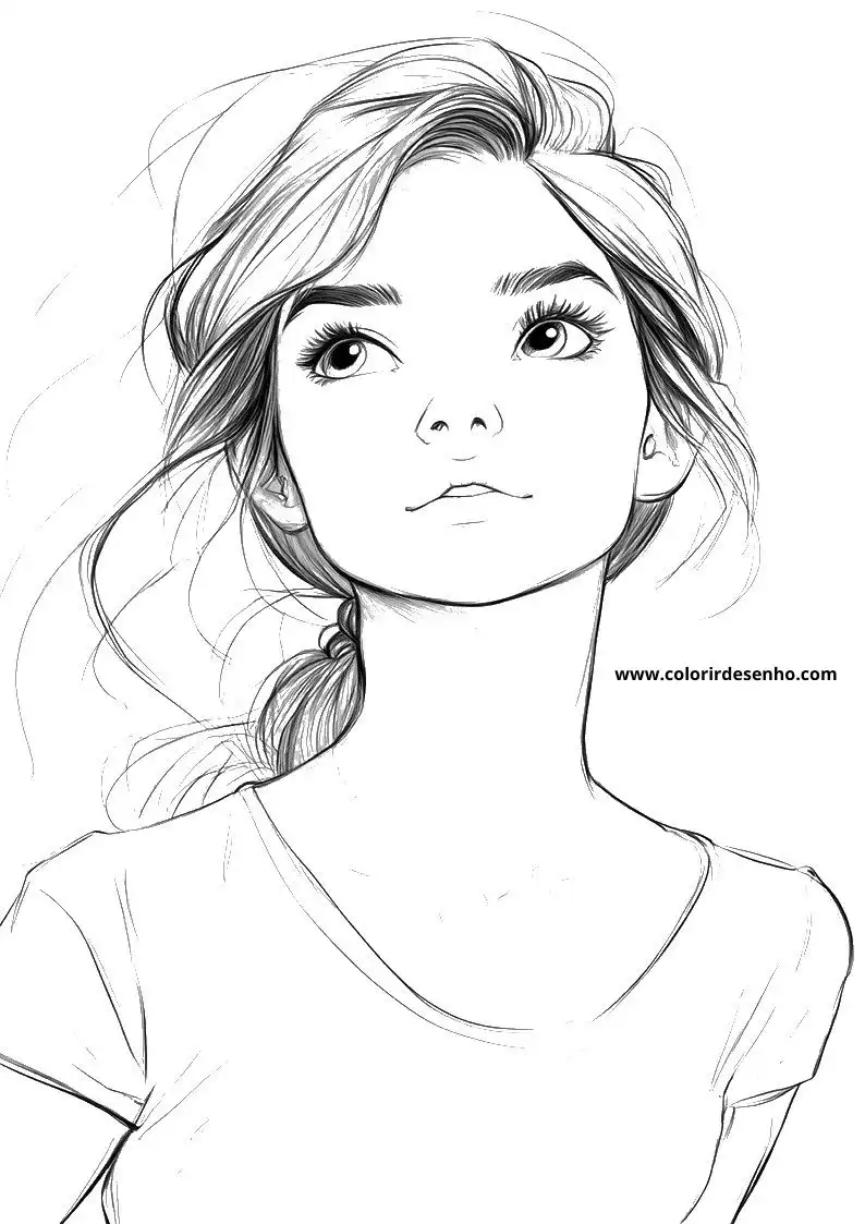 cinderella wears a simple top her hair flows freely over her shoulders in loose