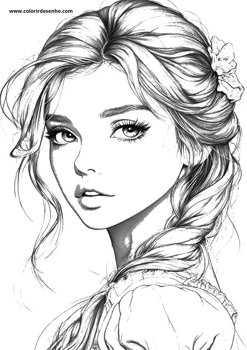 cinderella with detailed hair and dress features