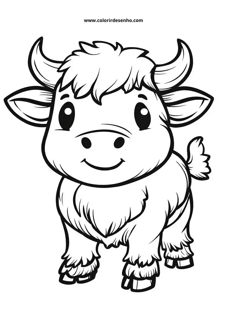 cute little bull standing on grass with short horns and fluffy coat