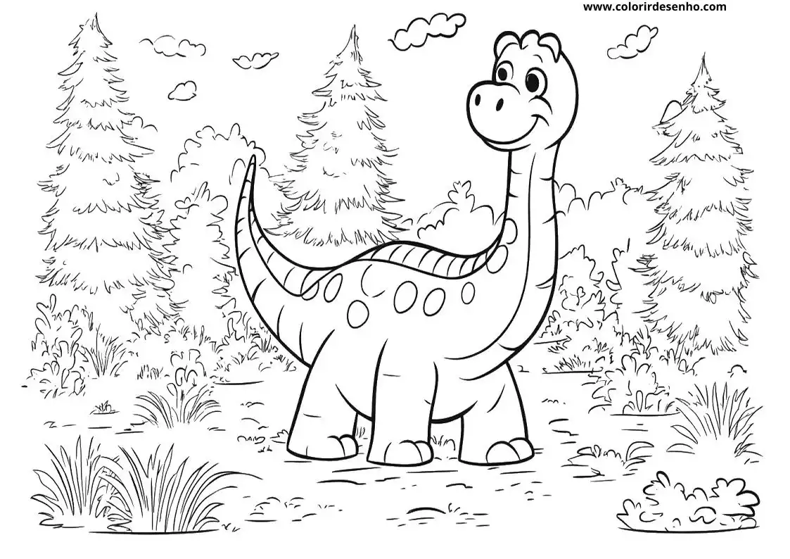 dinosaur standing in forest