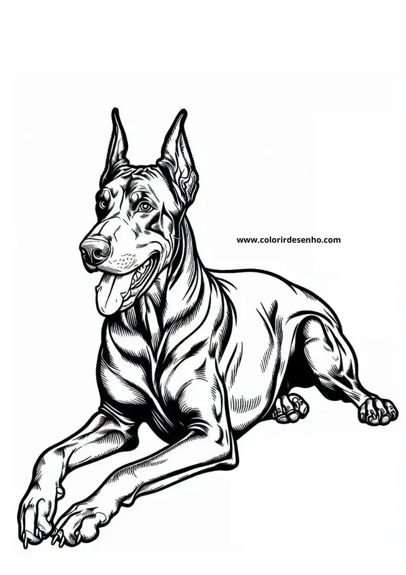 dog and puppy laying down alert expression detailed fur sharp ears muscular body tail