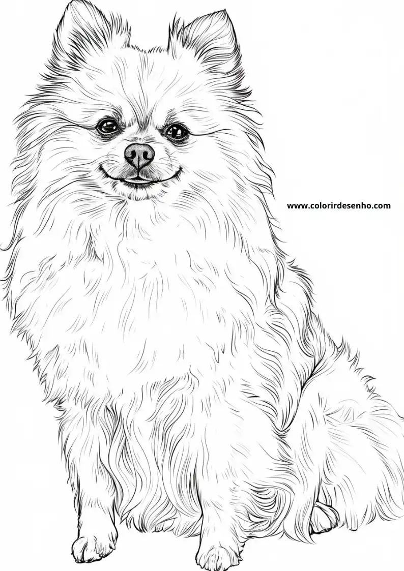 dog and puppy standing upright fluffy fur small nose smiling face clear background