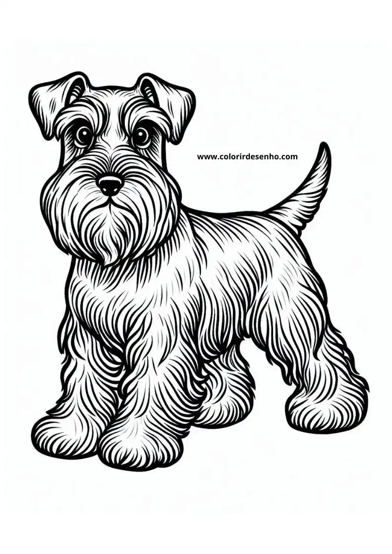 dog and puppy standing upright looking alert tail slightly curved over back