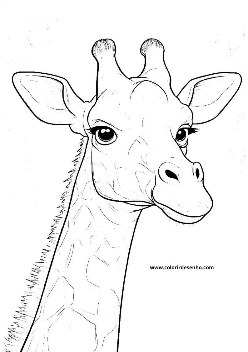 giraffe looking to side long neck and head visible simple background