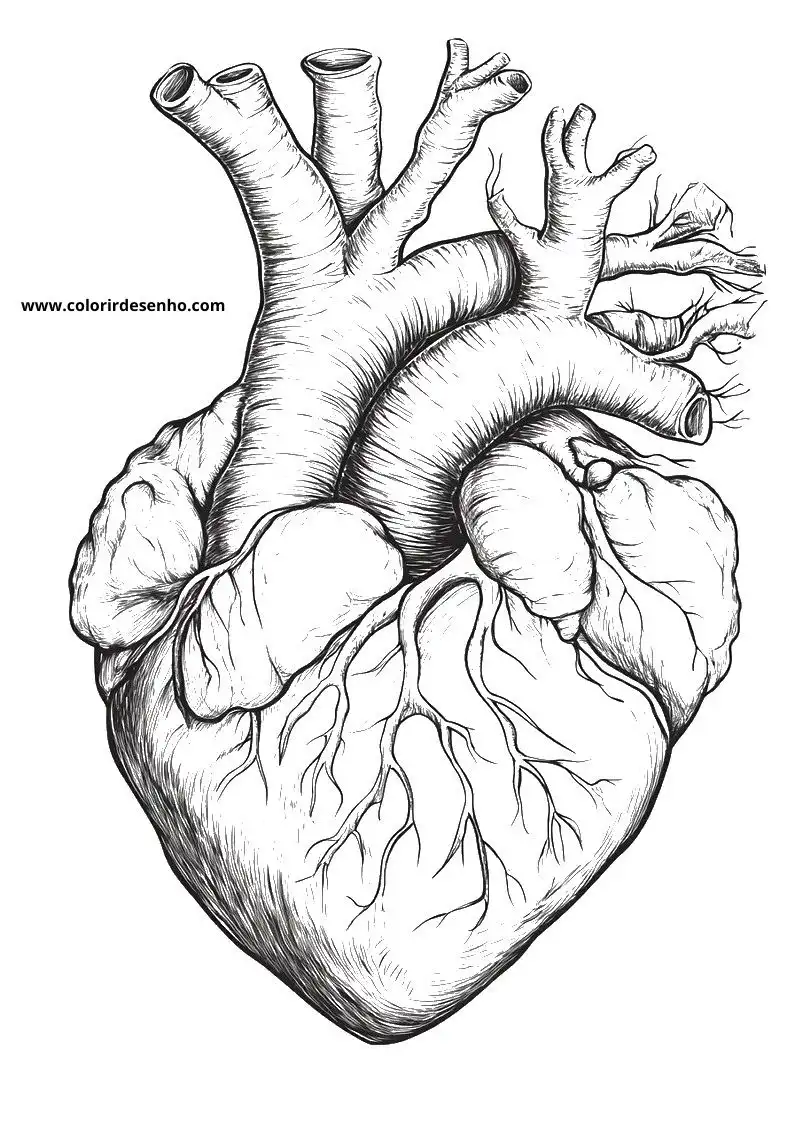 heart detailed anatomical of human heart