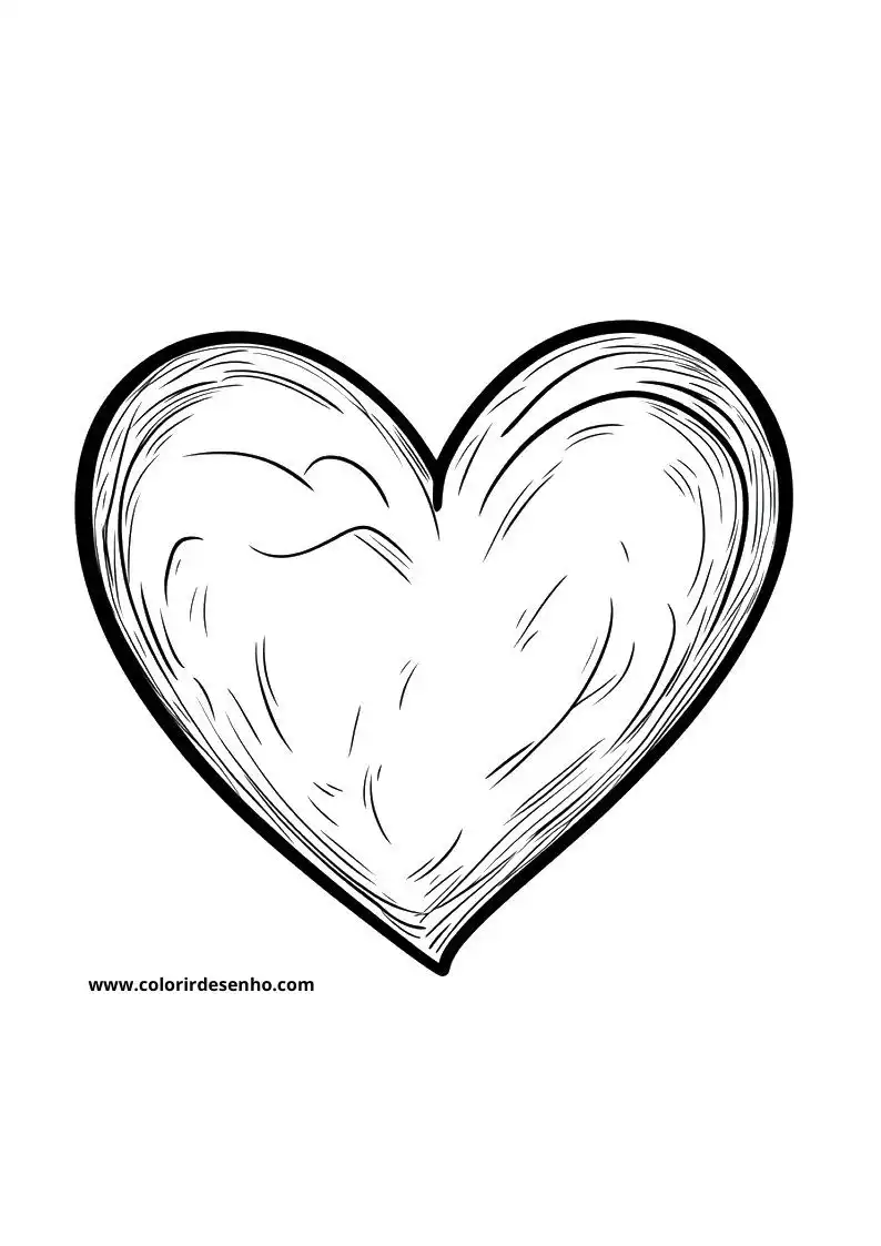 heart has a simple smooth without any additional details or shading