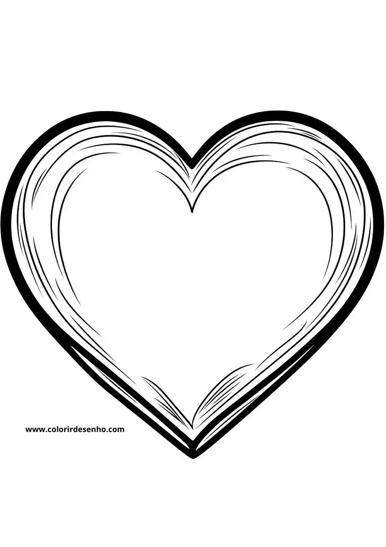 heart outlined as a heart shape without any additional detail or texture