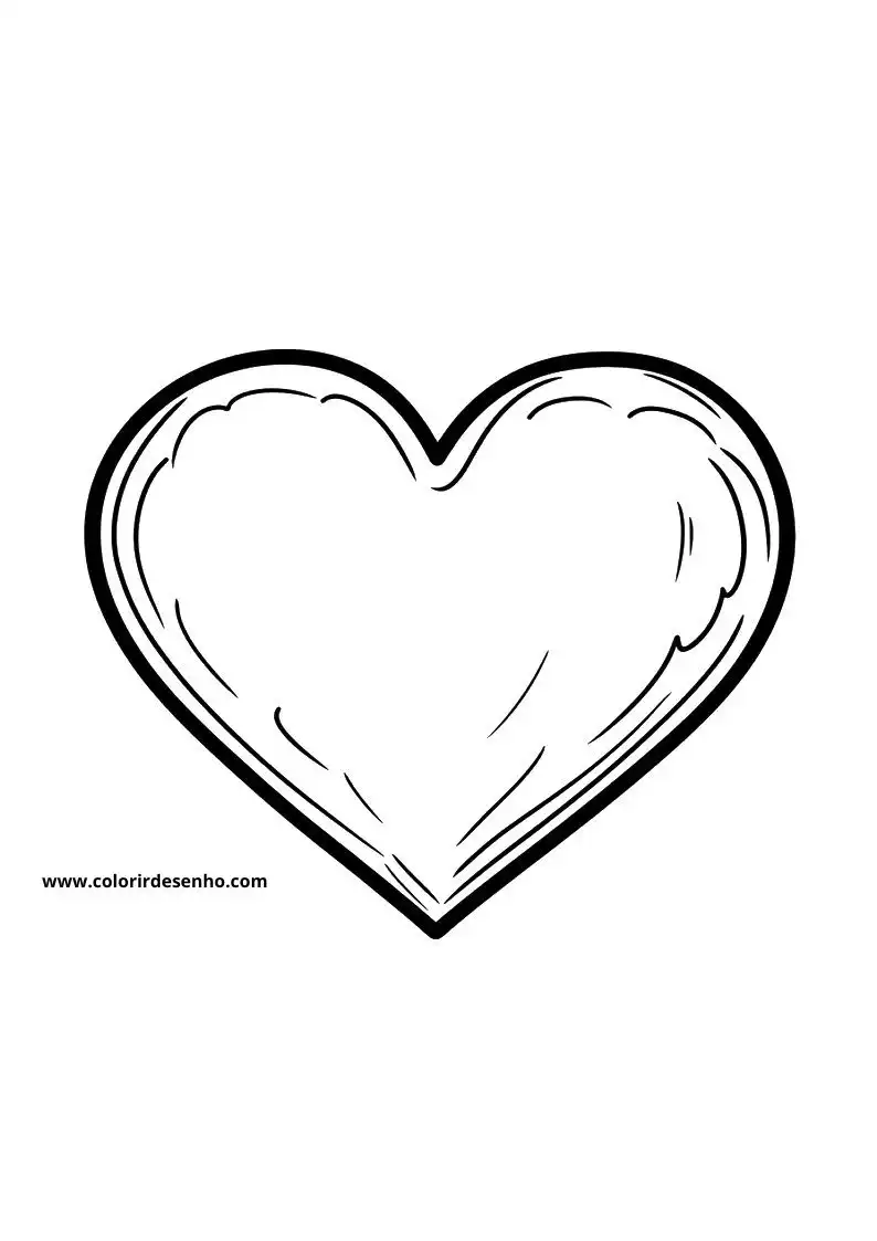 heart outlined heart shape on a white background