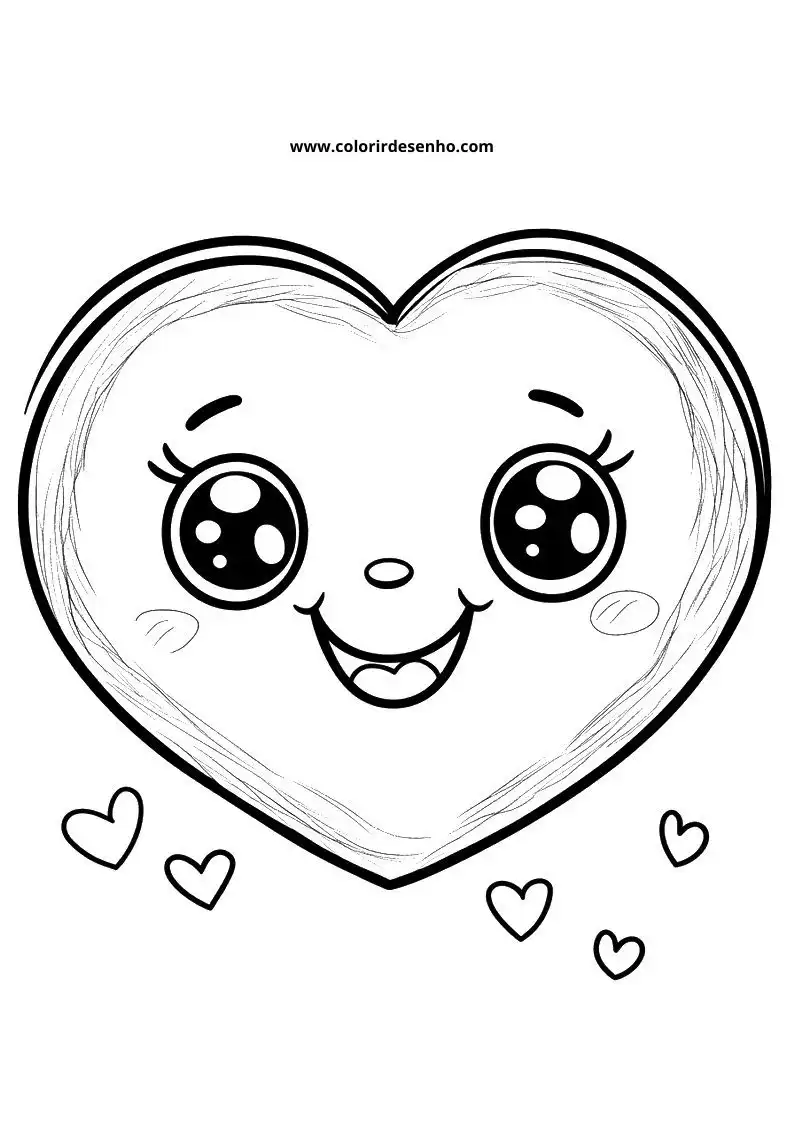 heart shopkins smiling with hearts around it