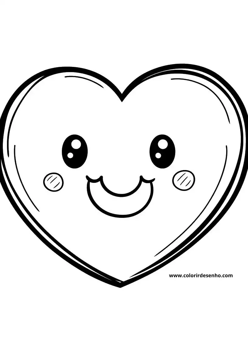 heart smiling with cheeks and eyes