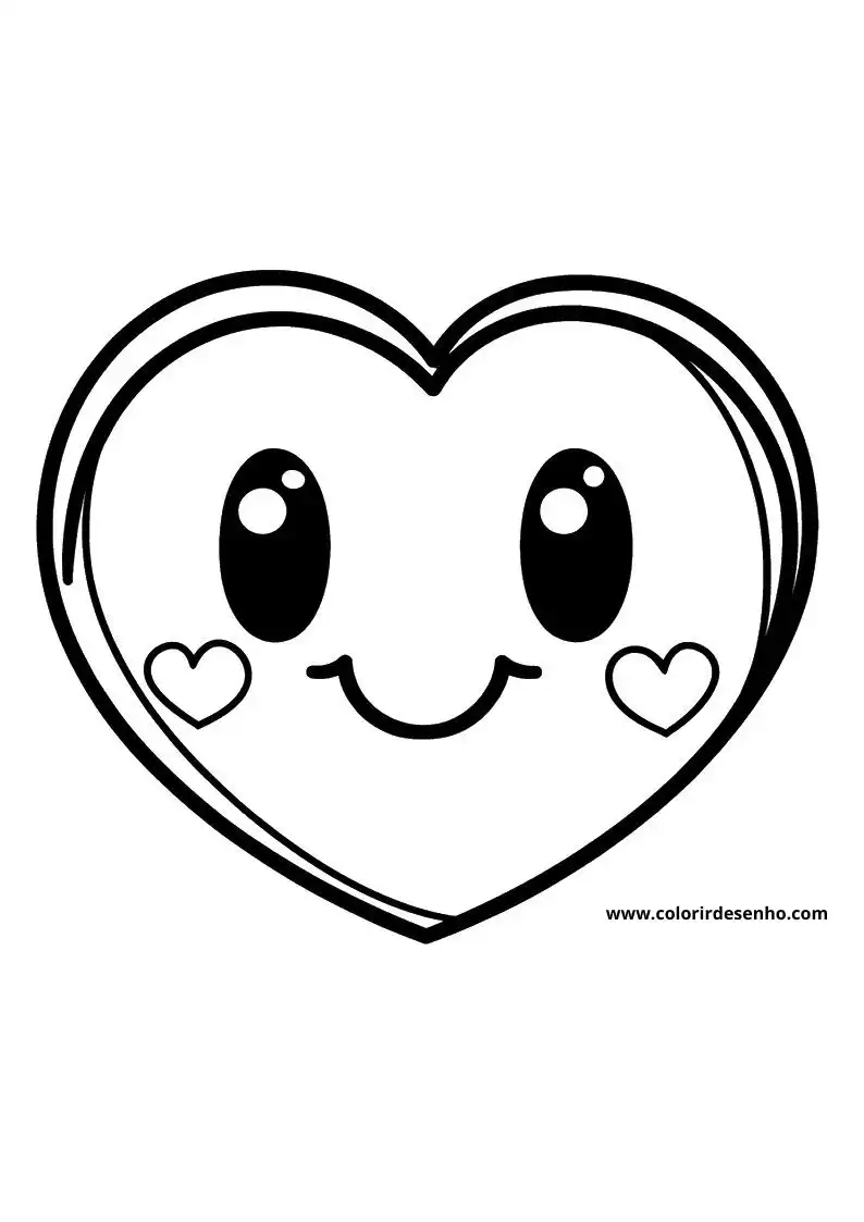 heart smiling with heart eyes and cheeks style
