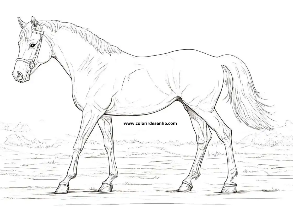 horse standing in a field