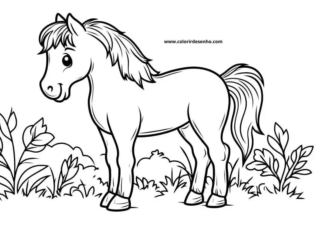 horse standing in grassy area