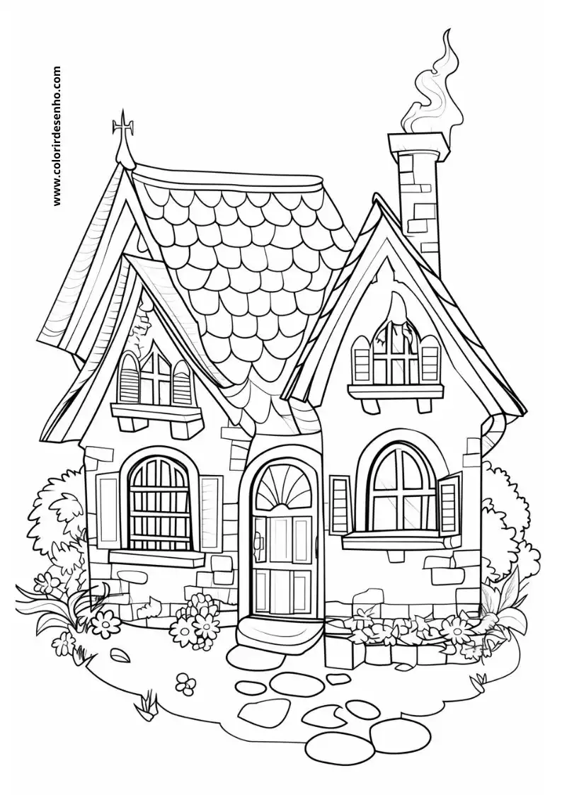 house cottage in garden