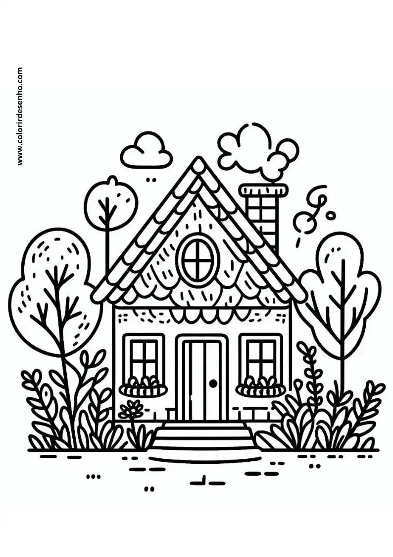 house is a quaint cottage with an ornate roof and decorative elements house has